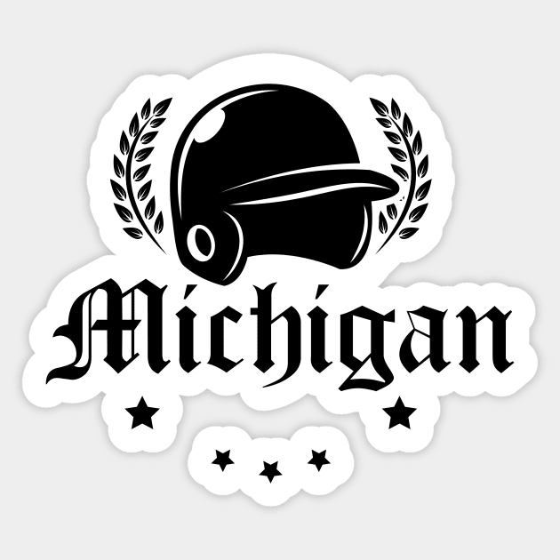 Michigan Baseball Gift Sticker by François Belchior